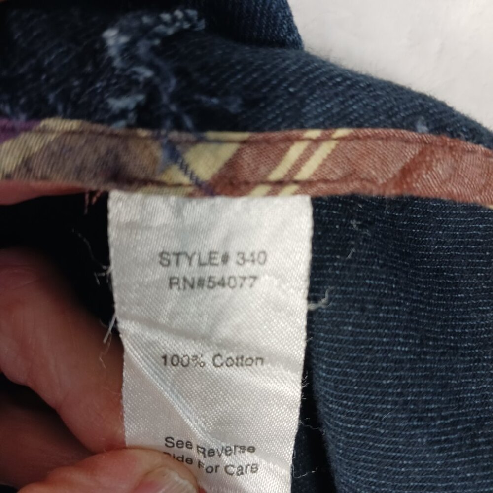 CAbi,  Lightweight, Dark Chambray Jacket Size Medium, Button Front, Long sleeve - Picture 16 of 16